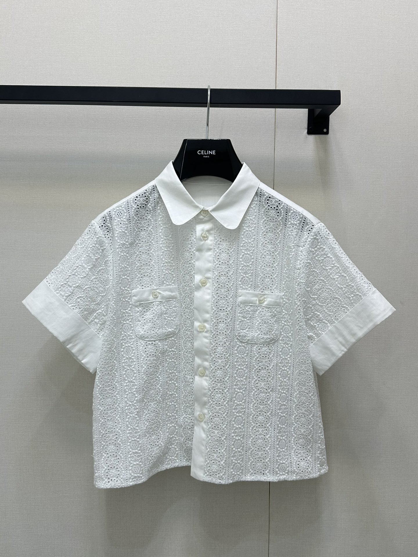 Celine 셀린느 레이스 자수 블라우스 셔츠 의류