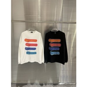 WE11DONE 웰던 네온 레터링 프린트 롱슬리브 긴팔 티셔츠 의류