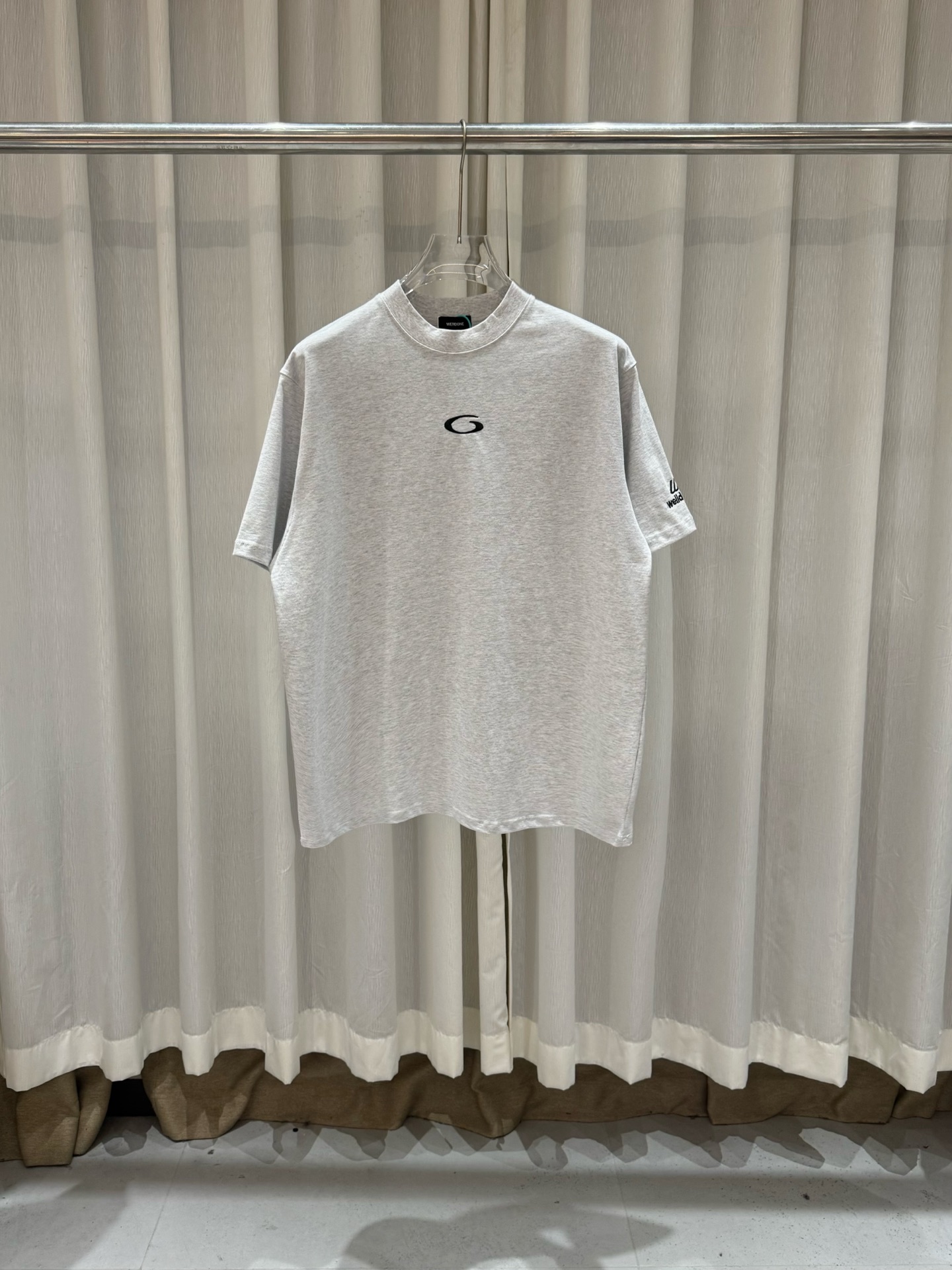 WE11DONE 웰던 C로고 자수 그래픽 반팔 티셔츠 의류