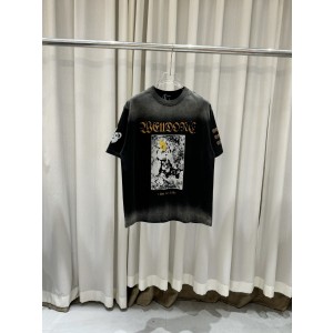 Welldone 웰던 빈티지 그라데이션 곰돌이 프린트 반팔 티셔츠 의류