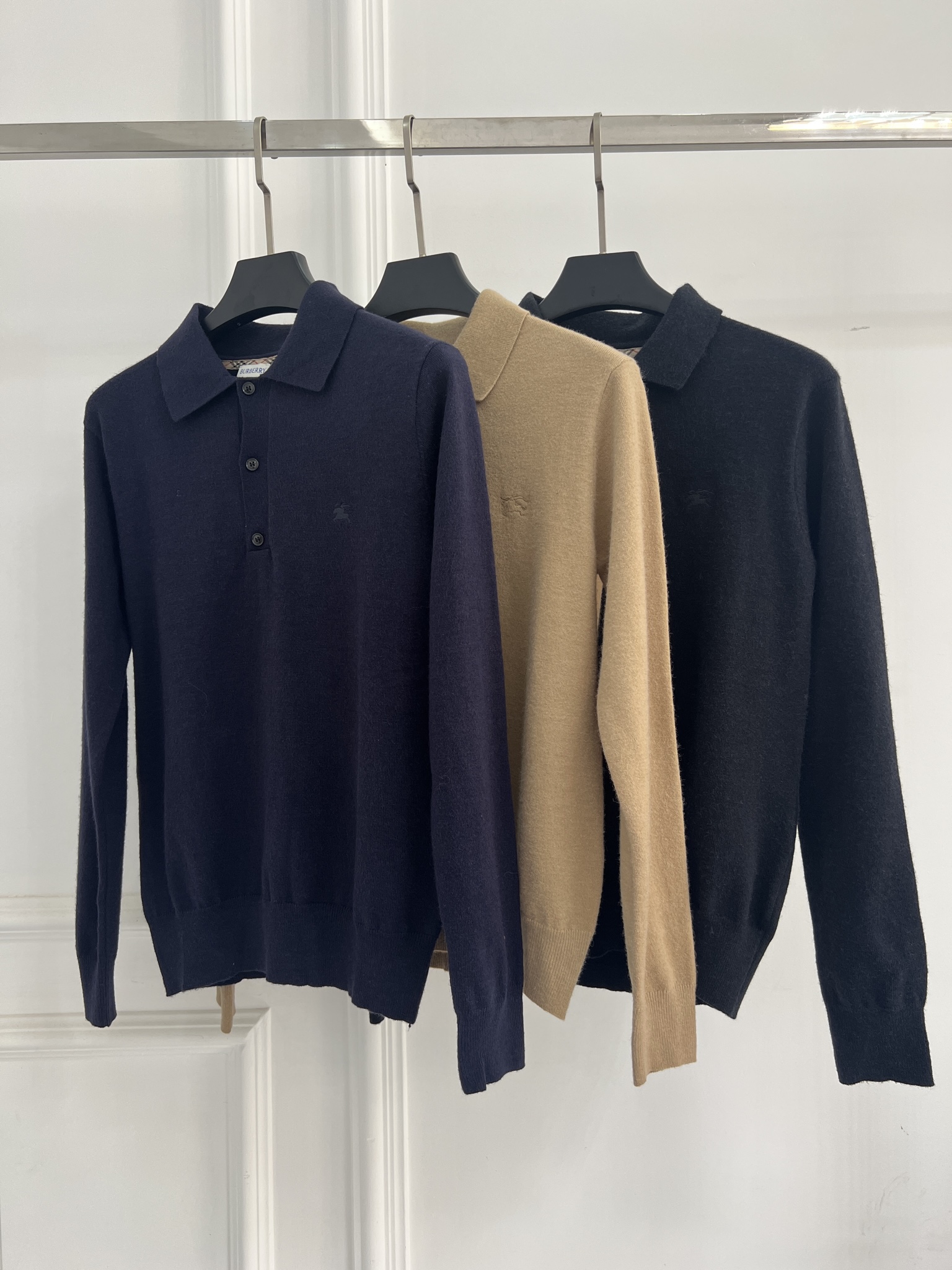 Burberry 버버리 폴로 카라 울 니트 의류