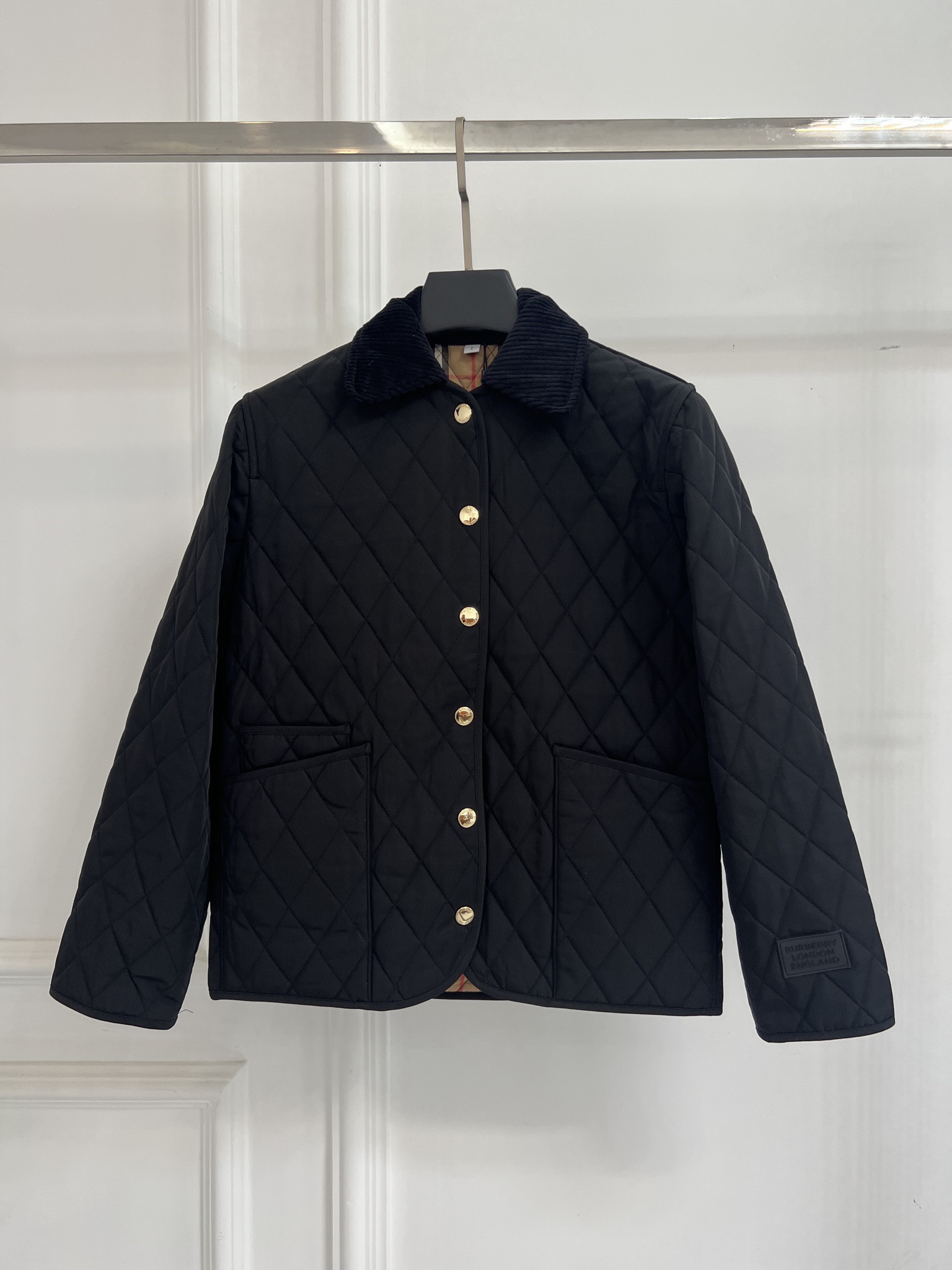 Burberry 버버리 복고풍 다이아몬드 퀼팅 재킷 의류