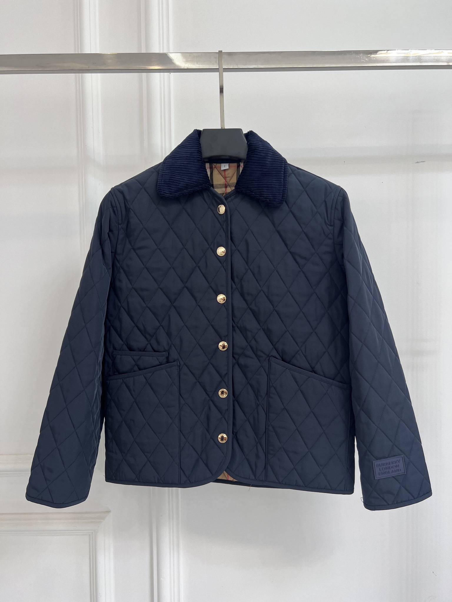 Burberry 버버리 복고풍 다이아몬드 퀼팅 재킷 의류