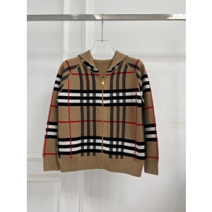 Burberry 버버리 클래식 체크 자카드 양면 가디건 후드 집업 재킷 의류