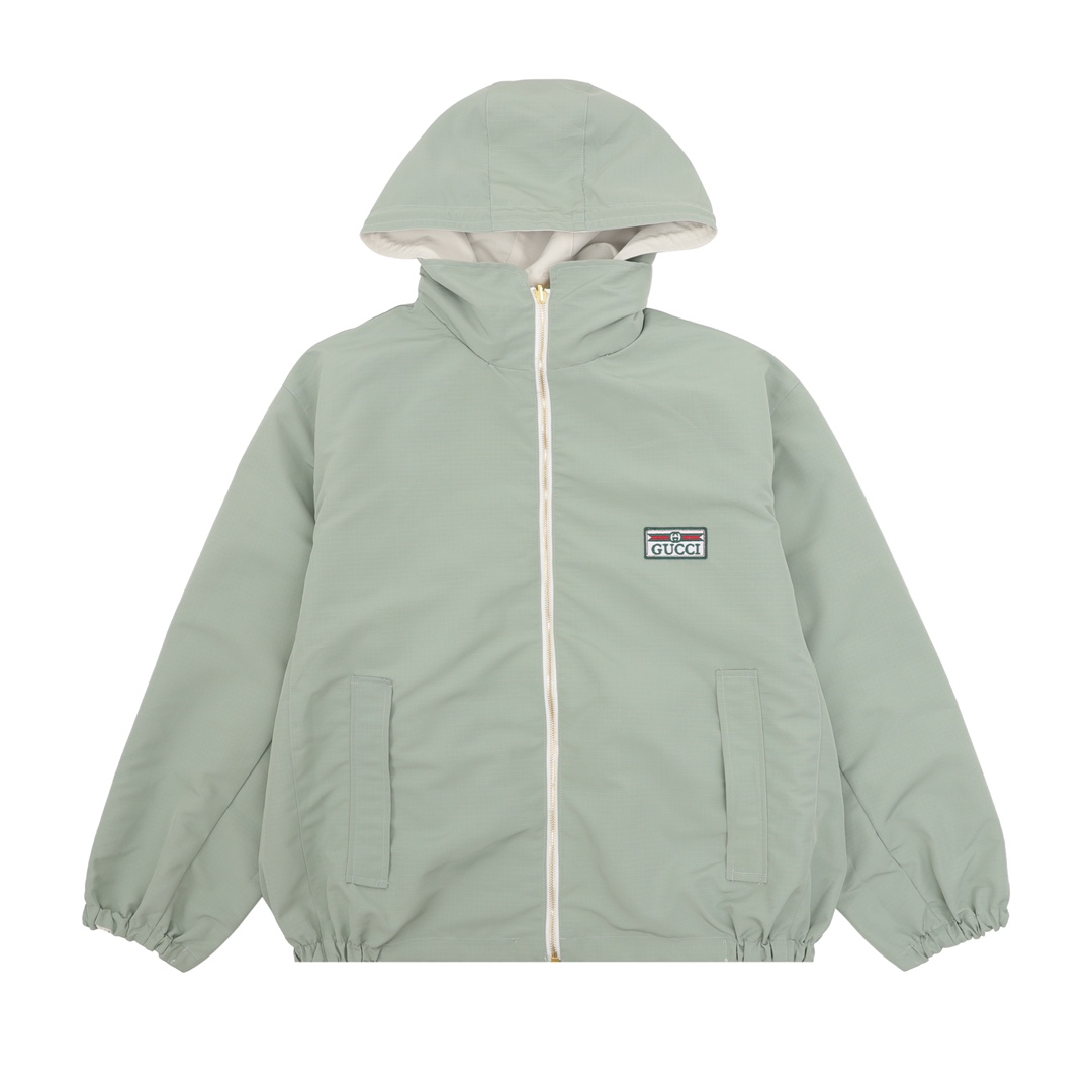 GUCCI 구찌 테이프 리버시블 트렌치 후드 바람막이 재킷 의류