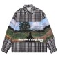 LV 루이비통 풍경 체크 롱 셔츠 의류