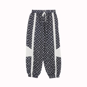 LV 루이비통 올오버 플라워 모노그램 프린트 트레이닝 바지 팬츠 의류