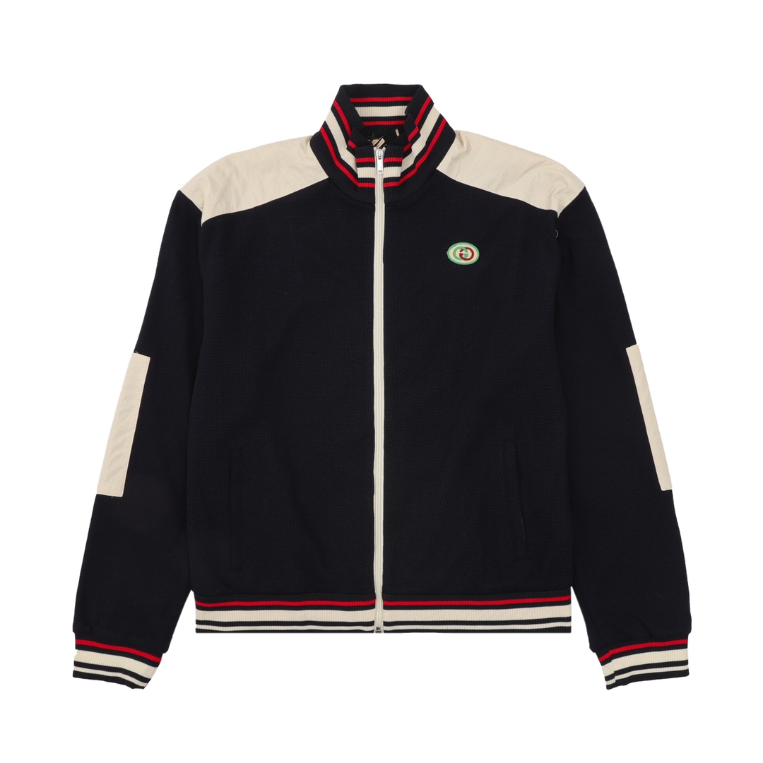 GUCCI 구찌 GG자수 로고 패치 집업 점퍼 재킷 의류