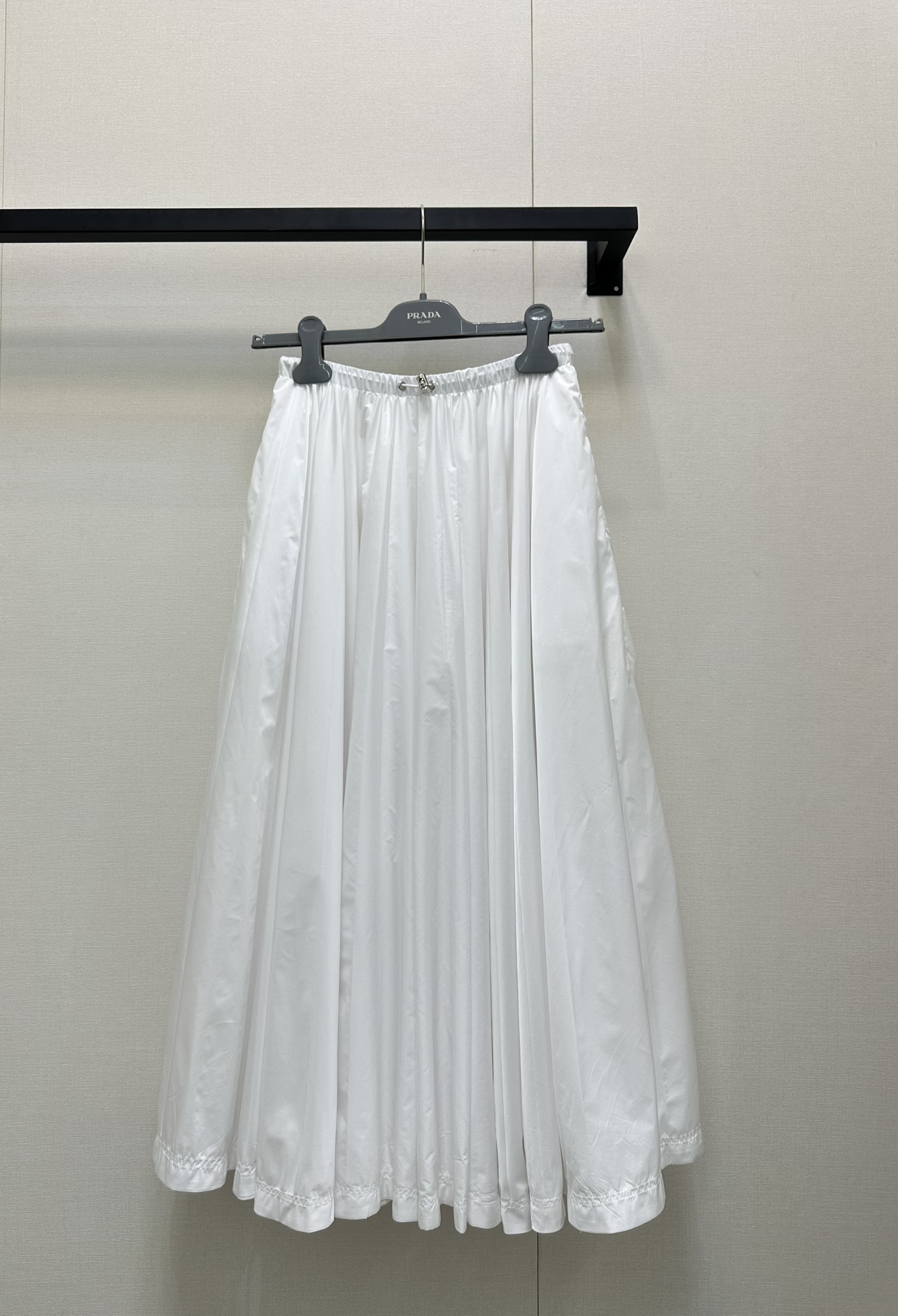 PRADA 프라다 허리 밴딩 A라인 스커트 치마 의류
