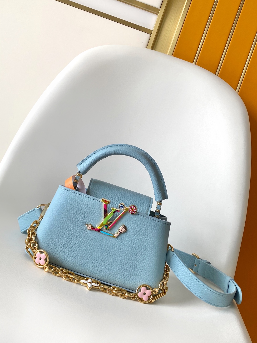 LV 루이비통 Capucines East West Mini 핸드백 가방