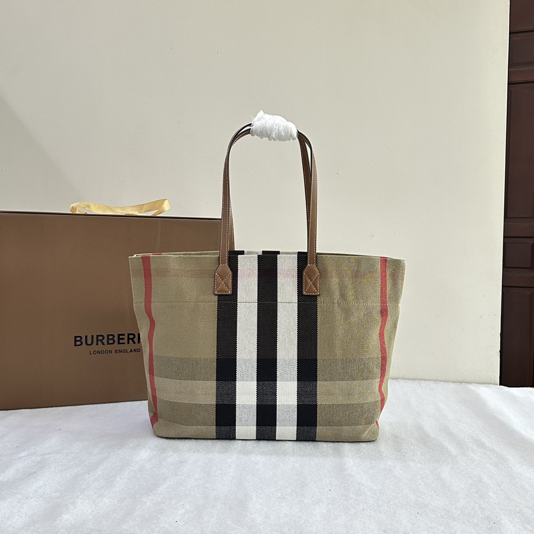 Burberry 버버리 버버리 옐로우 체크 토트백 가방