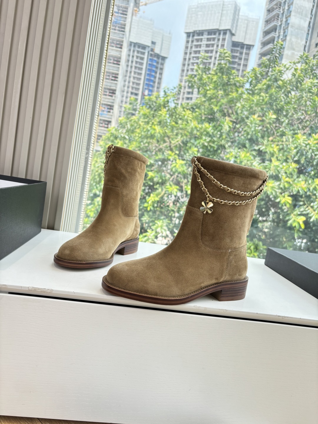 Chanel 샤넬 체인 라이더 부츠 신발