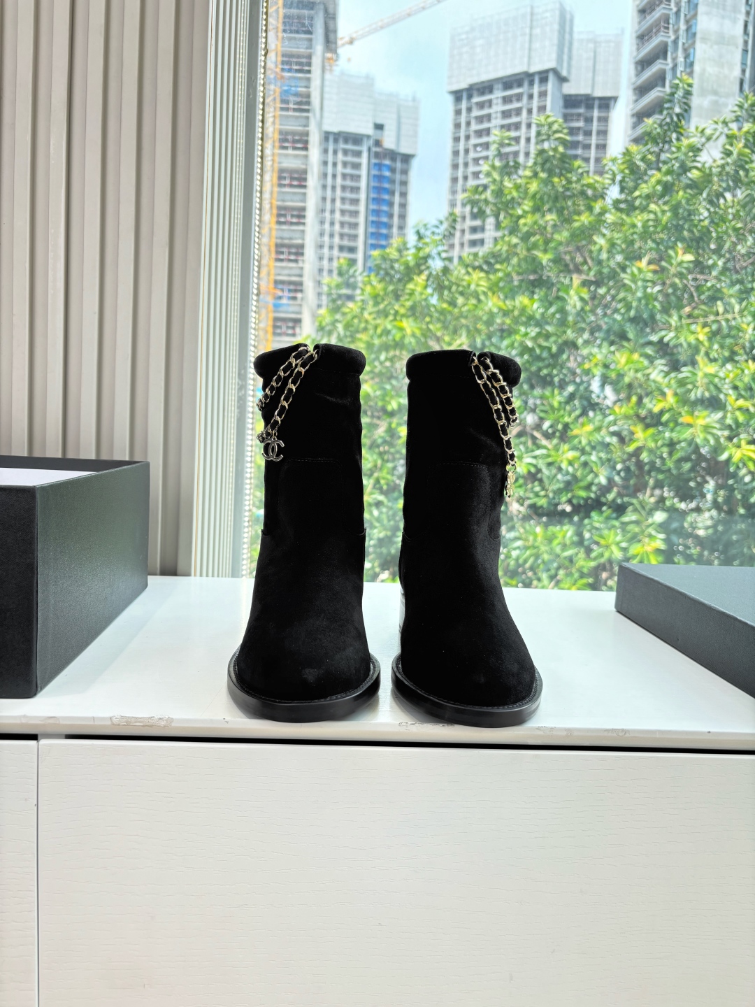 Chanel 샤넬 체인 라이더 부츠 신발