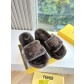 Fendi 펜디 퍼 슬리퍼 신발