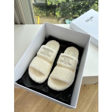 CELINE 셀린느 퍼 슬리퍼 신발