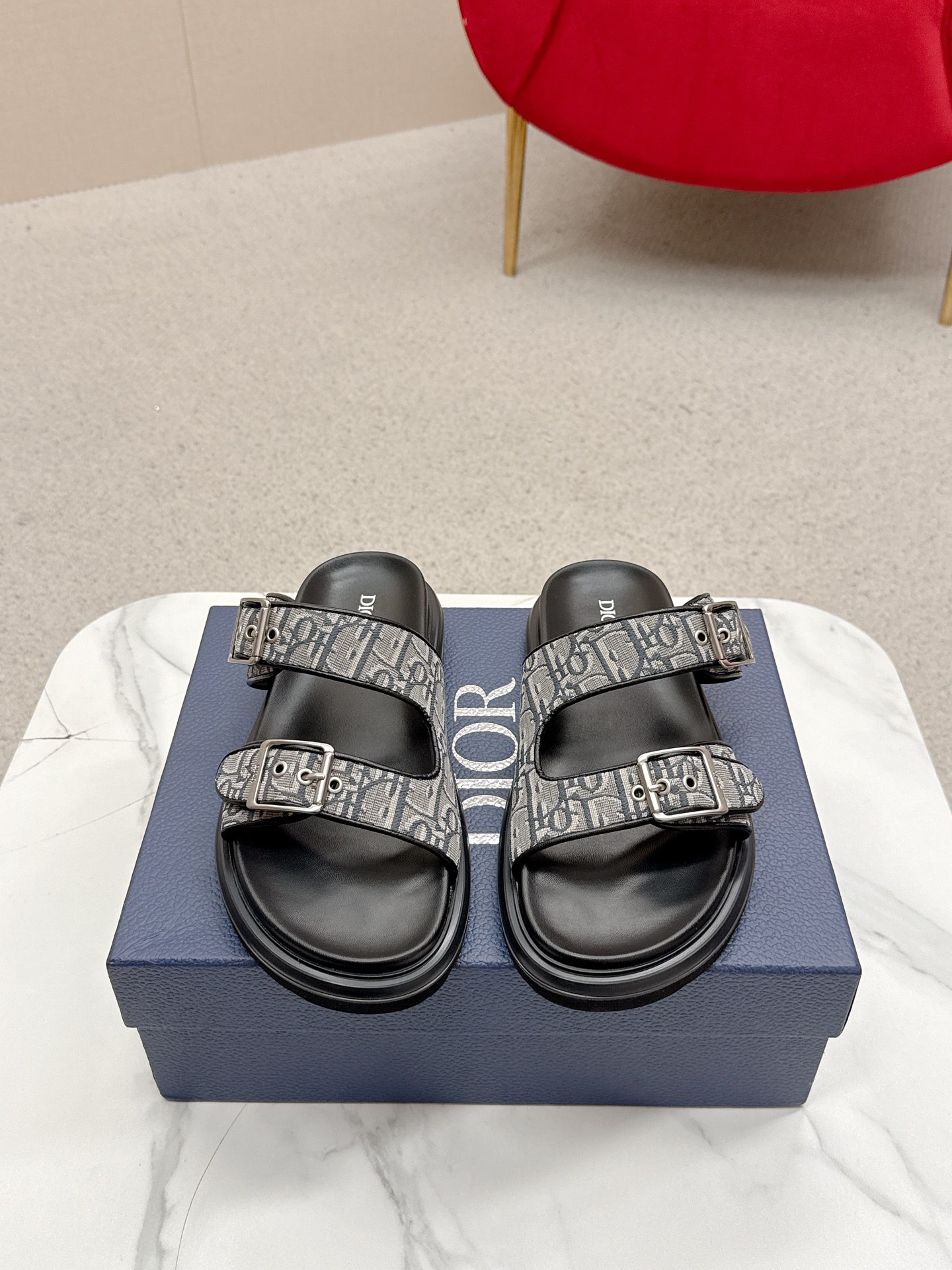 Dior CD 디올 클래식 벨크로 샌들 슬리퍼 신발