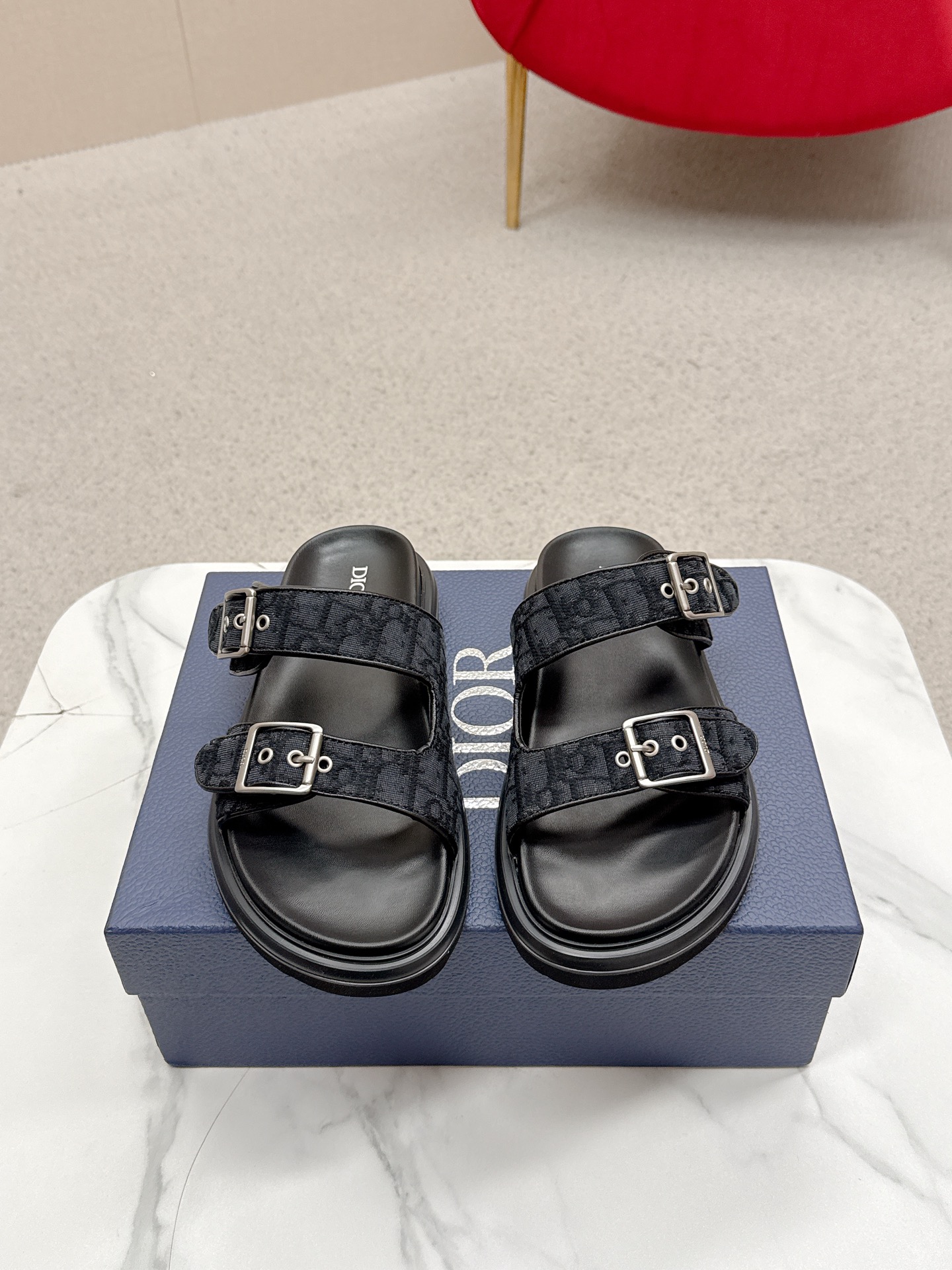 Dior CD 디올 클래식 벨크로 샌들 슬리퍼 신발