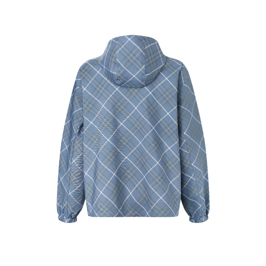 Burberry 버버리 블루 체크 자수 양면 재킷 의류