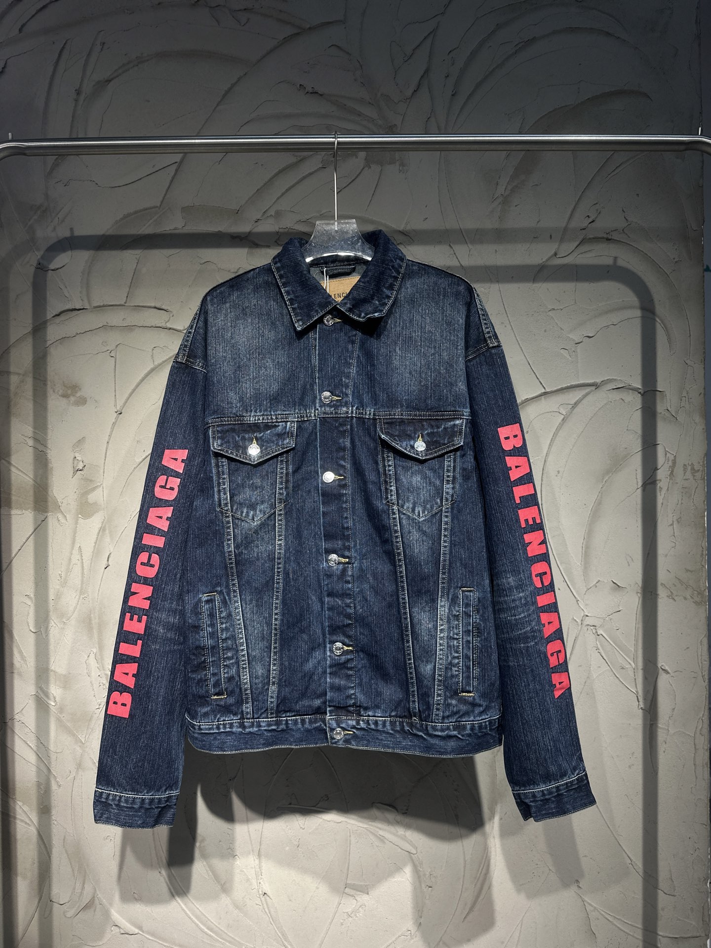 Balenciaga 발렌시아가 자수 하트  데님 재킷 자켓 의류
