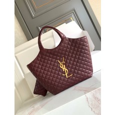 YSL ICARE 생로랑 퀼팅 양가죽 대형 쇼핑백 가방
