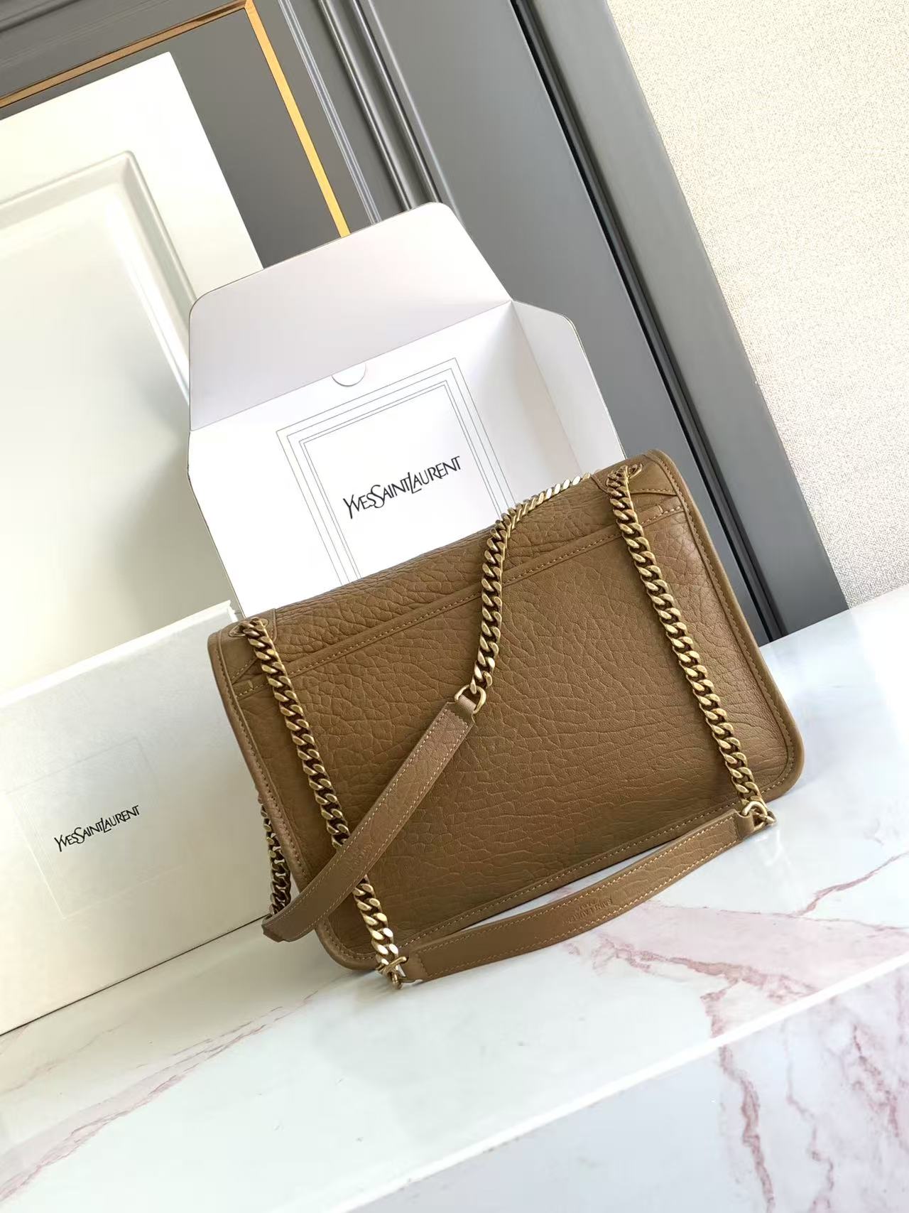 YSL NIKI 생로랑 미디엄 그레인 램스킨 백 가방