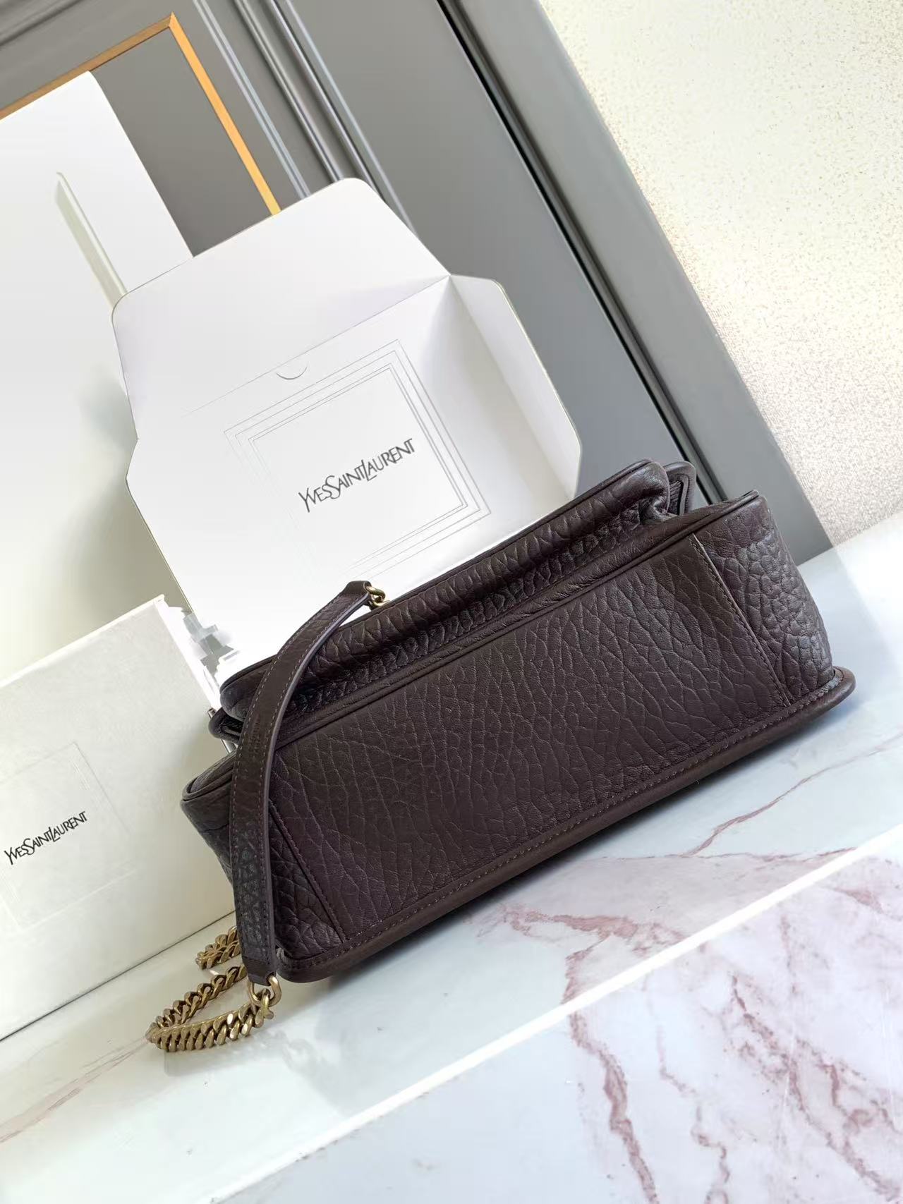 YSL NIKI 생로랑 미디엄 그레인 램스킨 백 가방