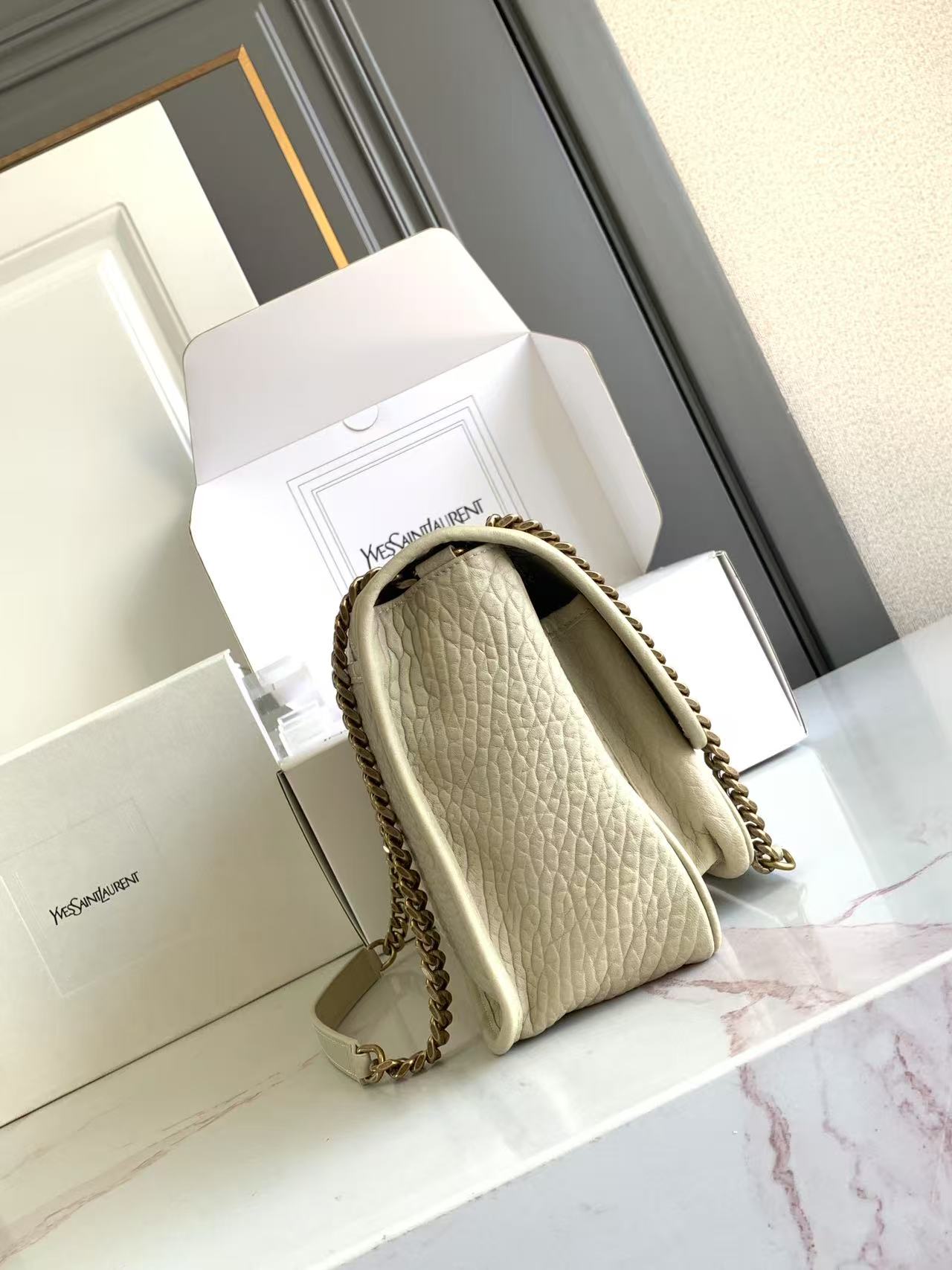 YSL NIKI 생로랑 미디엄 그레인 램스킨 백 가방