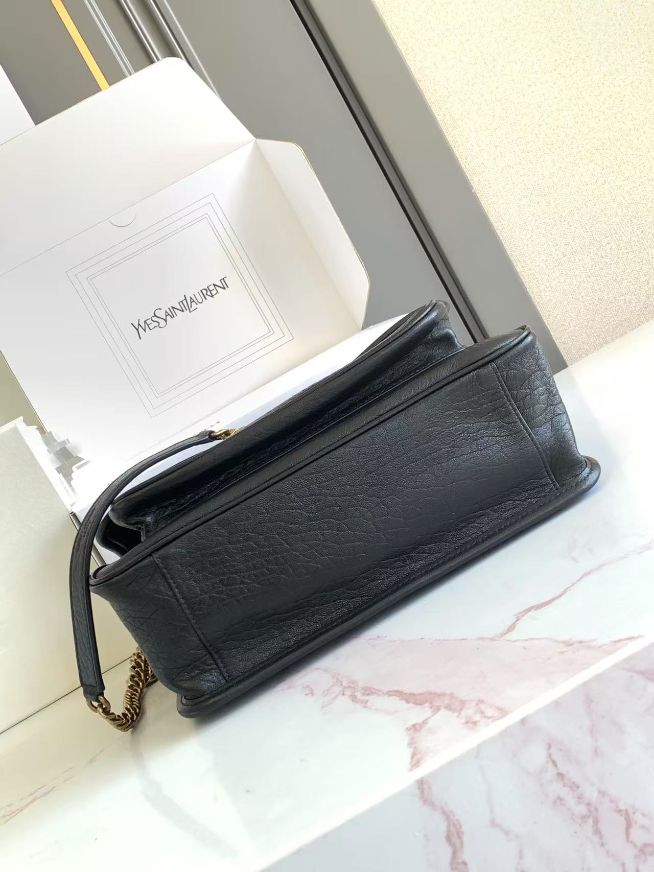 YSL NIKI 생로랑 미디엄 그레인 램스킨 백 가방