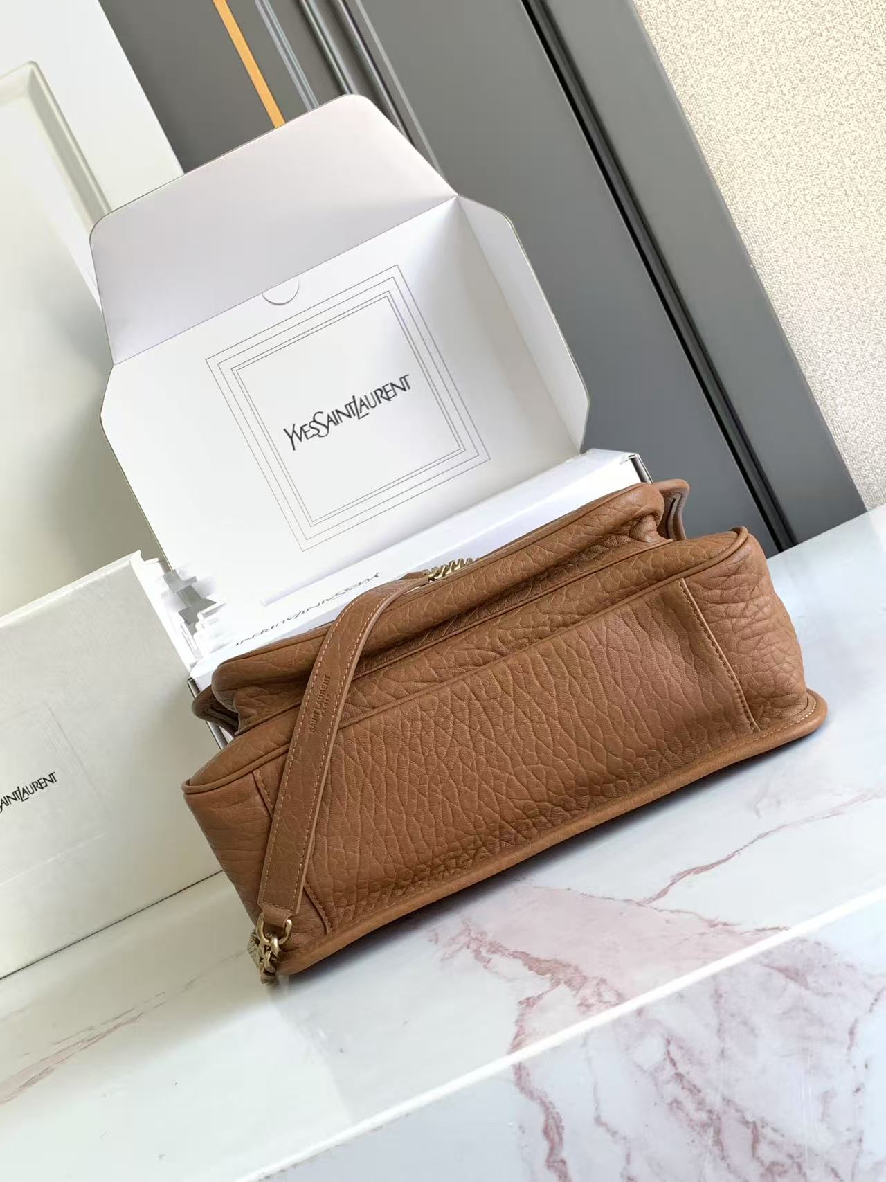 YSL NIKI 생로랑 미디엄 그레인 램스킨 백 가방