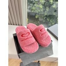 Balenciaga 발렌시아가 통굽 퍼 슬리퍼 신발