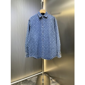 LOUIS VUITTON LV 루이비통 올오버 모노그램 데님 셔츠 자켓 의류