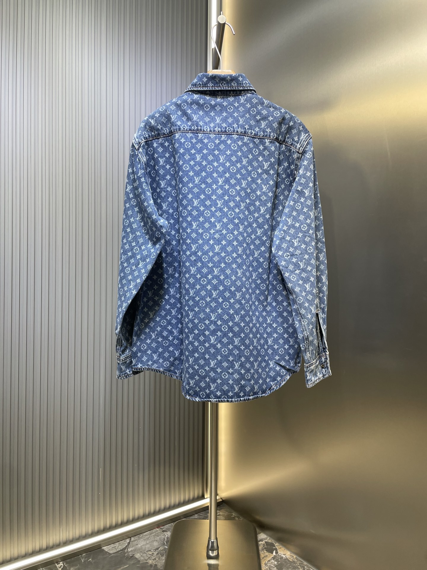 LOUIS VUITTON LV 루이비통 올오버 모노그램 데님 셔츠 자켓 의류
