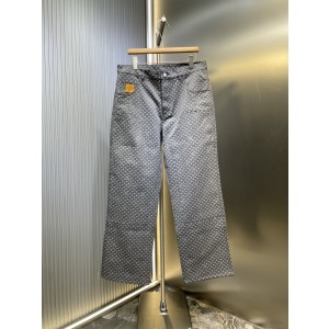 LOUIS VUITTON LV 루이비통 피시스케일 자카드 패턴 팬츠 바지 의류