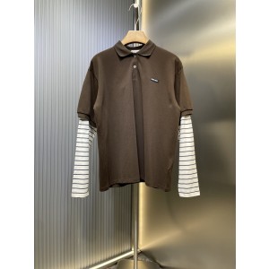 miumiu 미우미우  카라 긴팔 티셔츠 의류