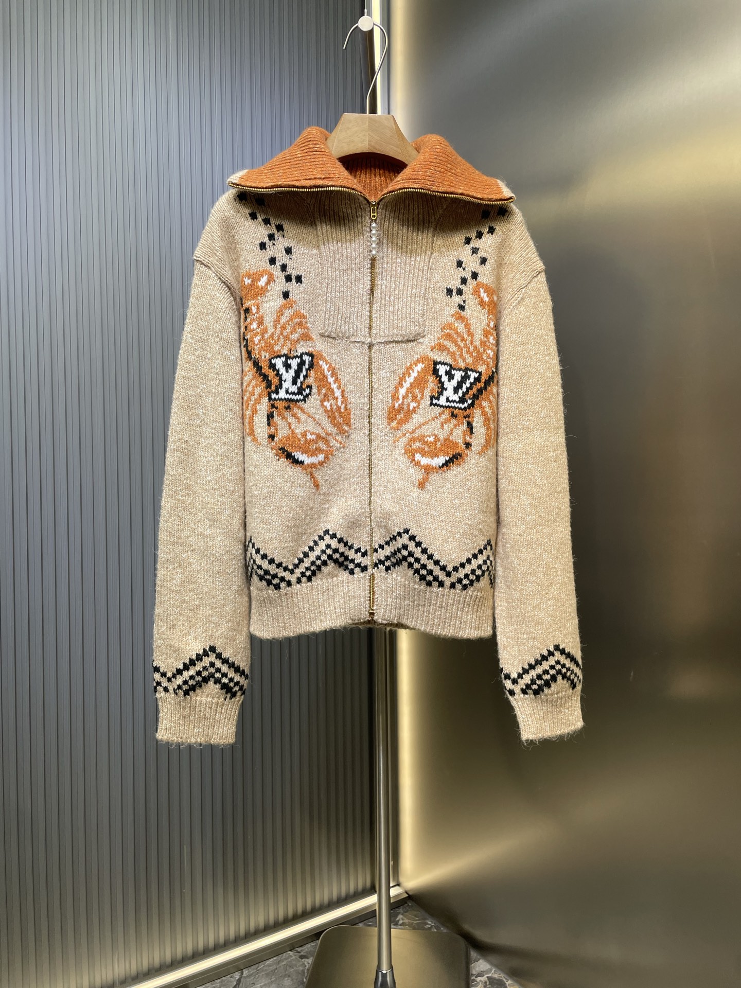 LV × Nigo 루이비통 콜라보 Monogram 자카드 지퍼 재킷 자켓 의류