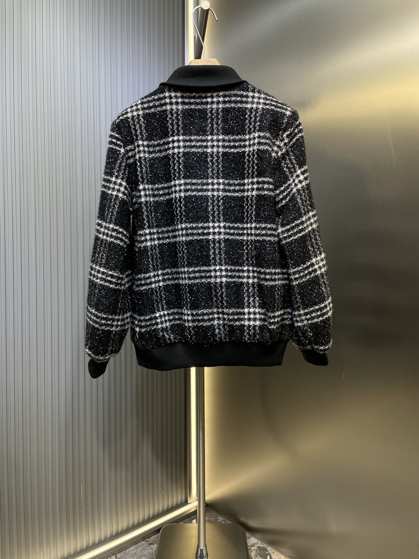 CHANEL 샤넬 체크 단추 자켓 재킷 의류