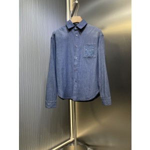 LOEWE 로에베 양면 데님 자수 셔츠 의류