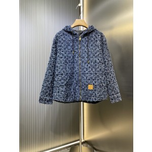 LV 루이비통 후드 프린지 데님 재킷 자켓 의류