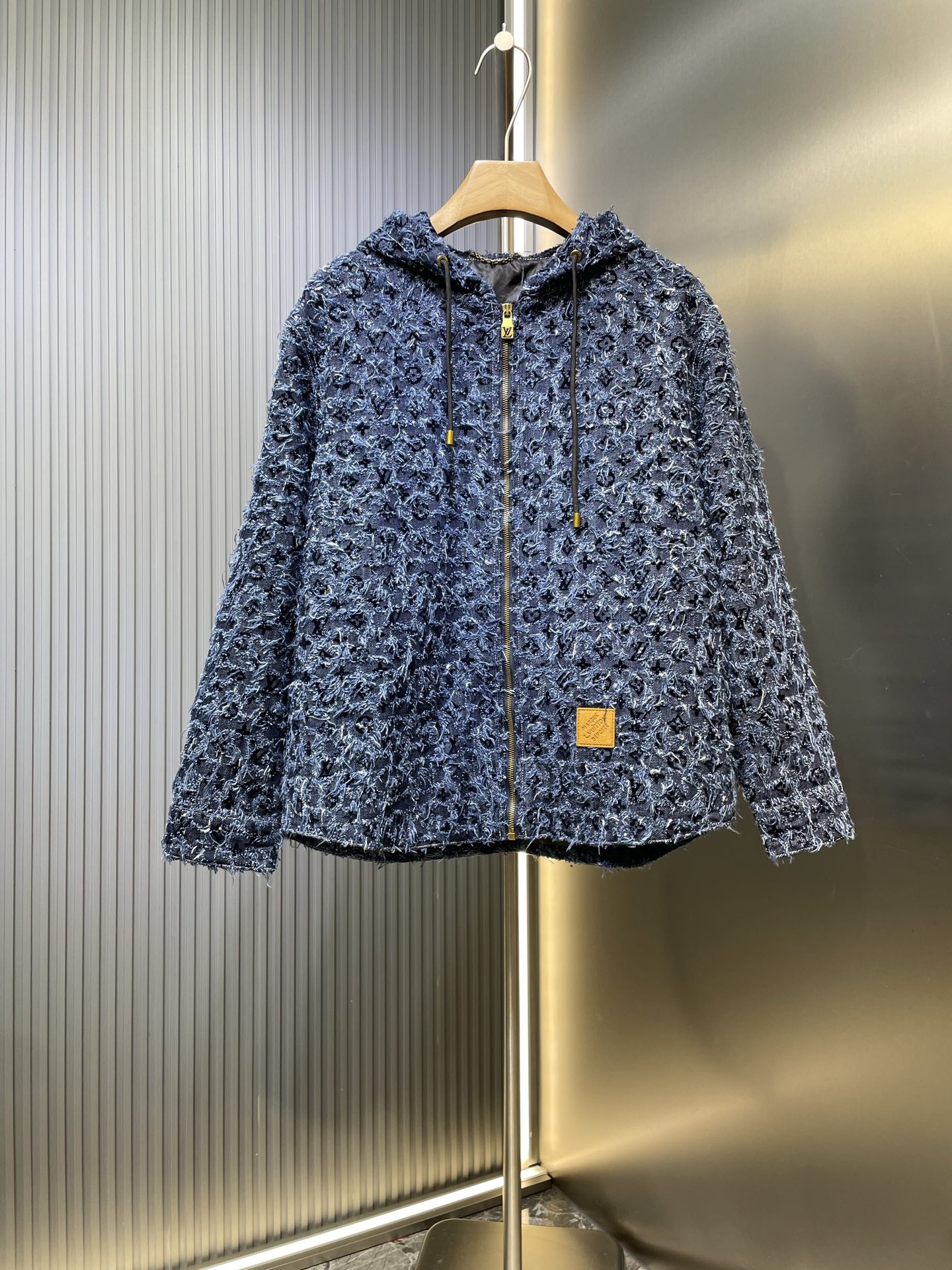 LV 루이비통 후드 프린지 데님 재킷 자켓 의류