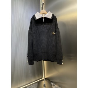 LOUIS VUITTON LV 루이비통 울 혼방 반집업 스웨터 의류