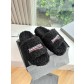 Balenciaga 발렌시아가 퍼 트래퍼 슬리퍼 신발