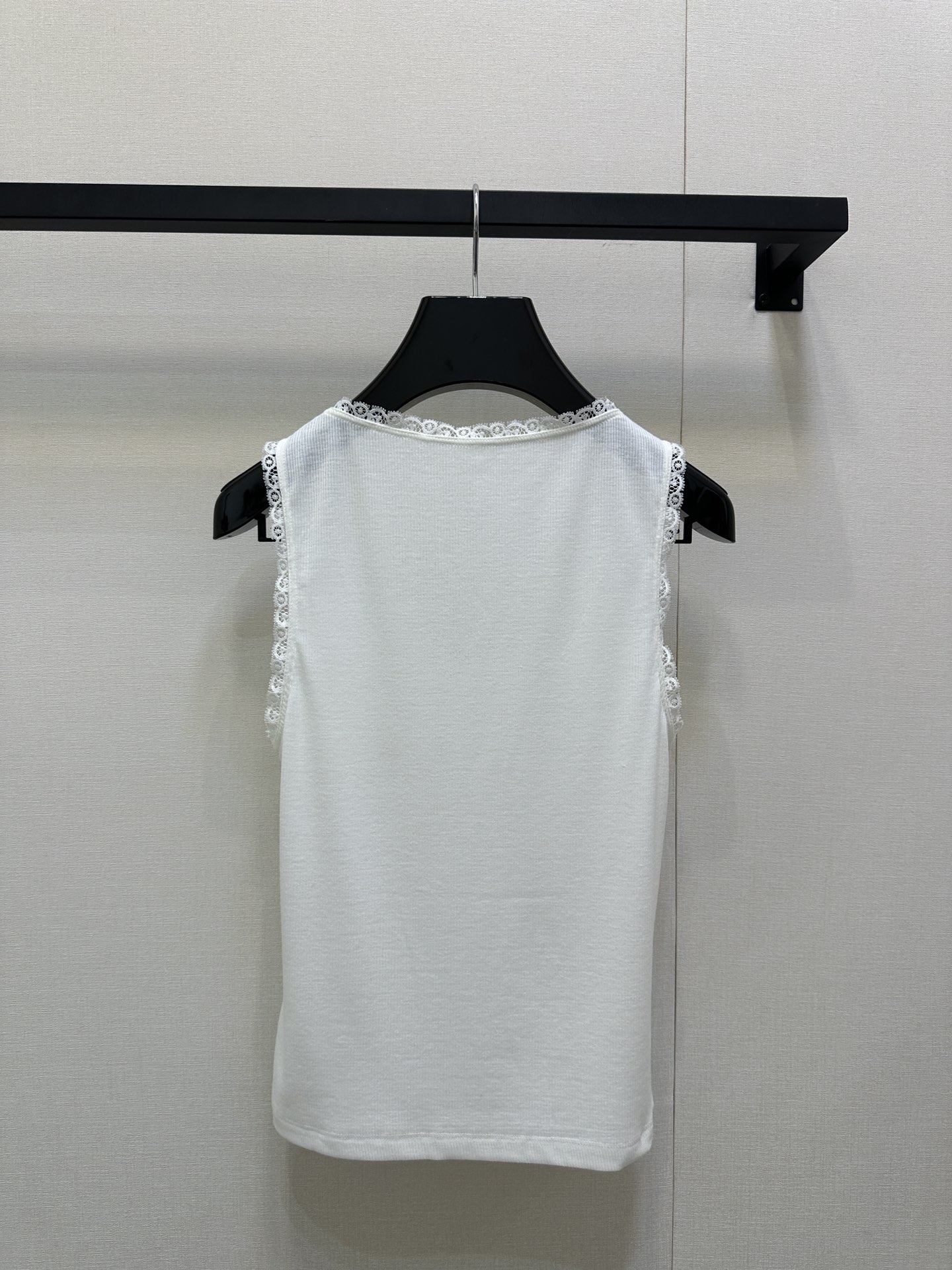 Celine 셀린느 화이트 레이스 민소매 나시 탑 의류