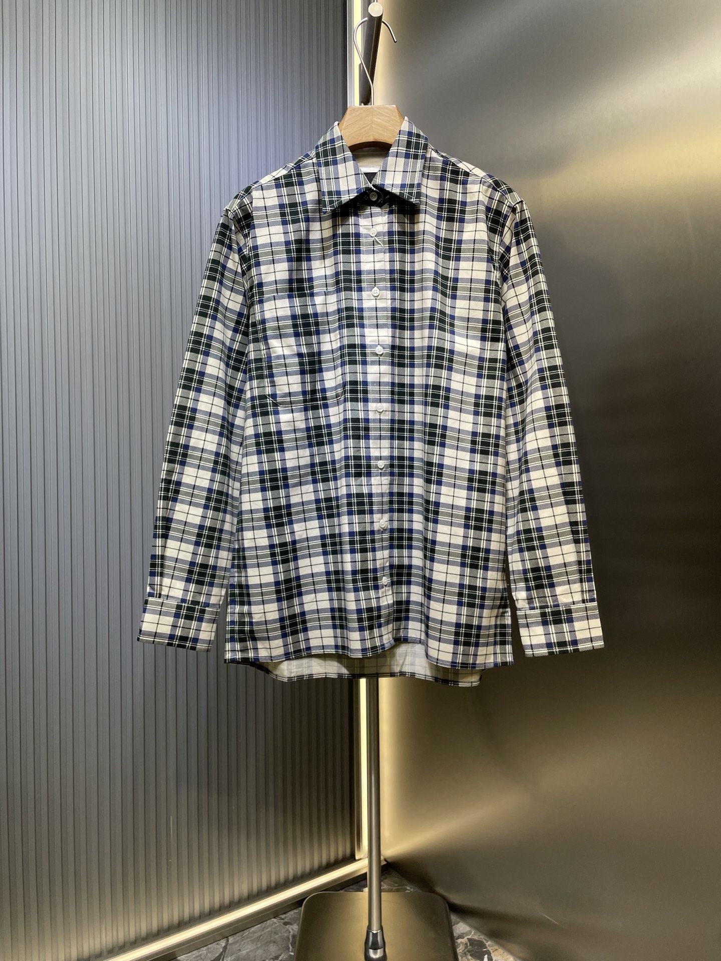 Maison Margiela 메종 마르지엘라 체크 양면 긴팔 셔츠 의류