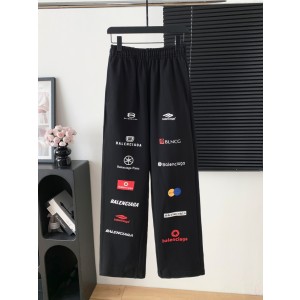 Balenciaga 발렌시아가 프린트 스트레이트 팬츠 바지 의류