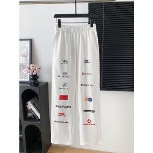 Balenciaga 발렌시아가 프린트 스트레이트 팬츠 바지 의류