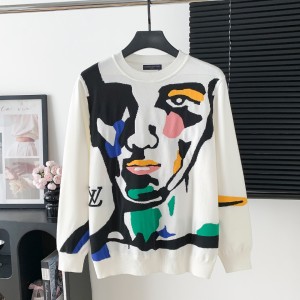LV 루이비통 패턴 라운드넥 니트 의류