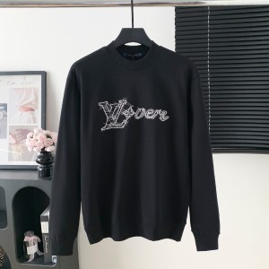 LV 루이비통 대형 로고 자수 라운드넥 맨투맨 티셔츠 의류