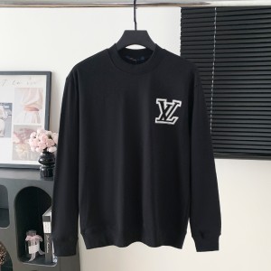 LV 루이비통 대형 로고 자수 라운드넥 맨투맨 티셔츠 의류