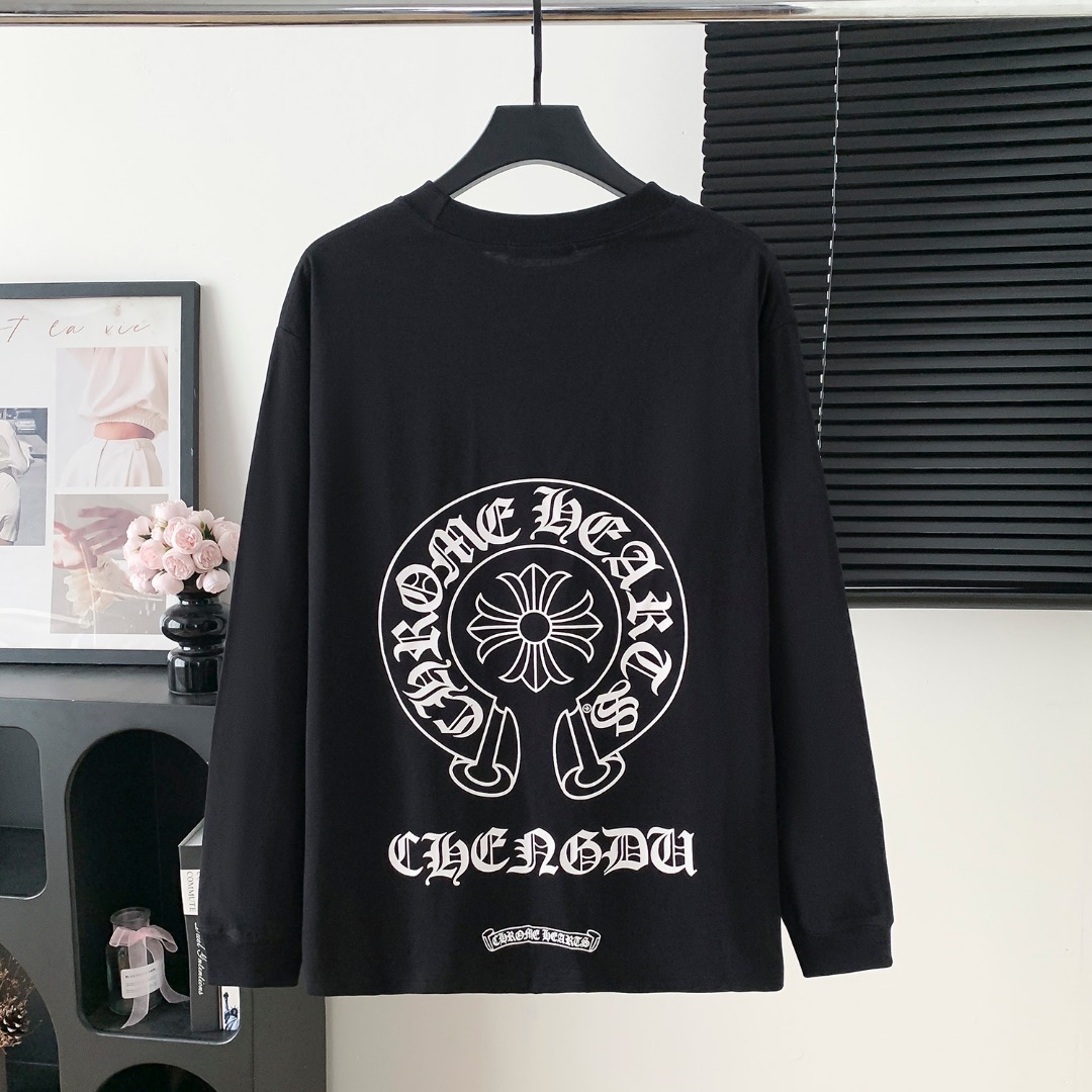 Chrome Hearts CH 크롬하츠 레터링 긴팔 티셔츠 의류