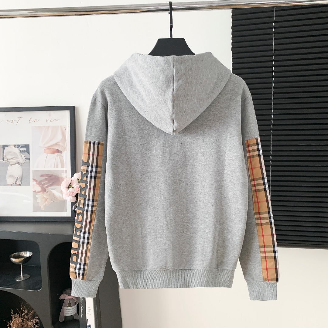 Burberry 버버리 실리콘 로고 지퍼 후드 집업 자켓 재킷 의류